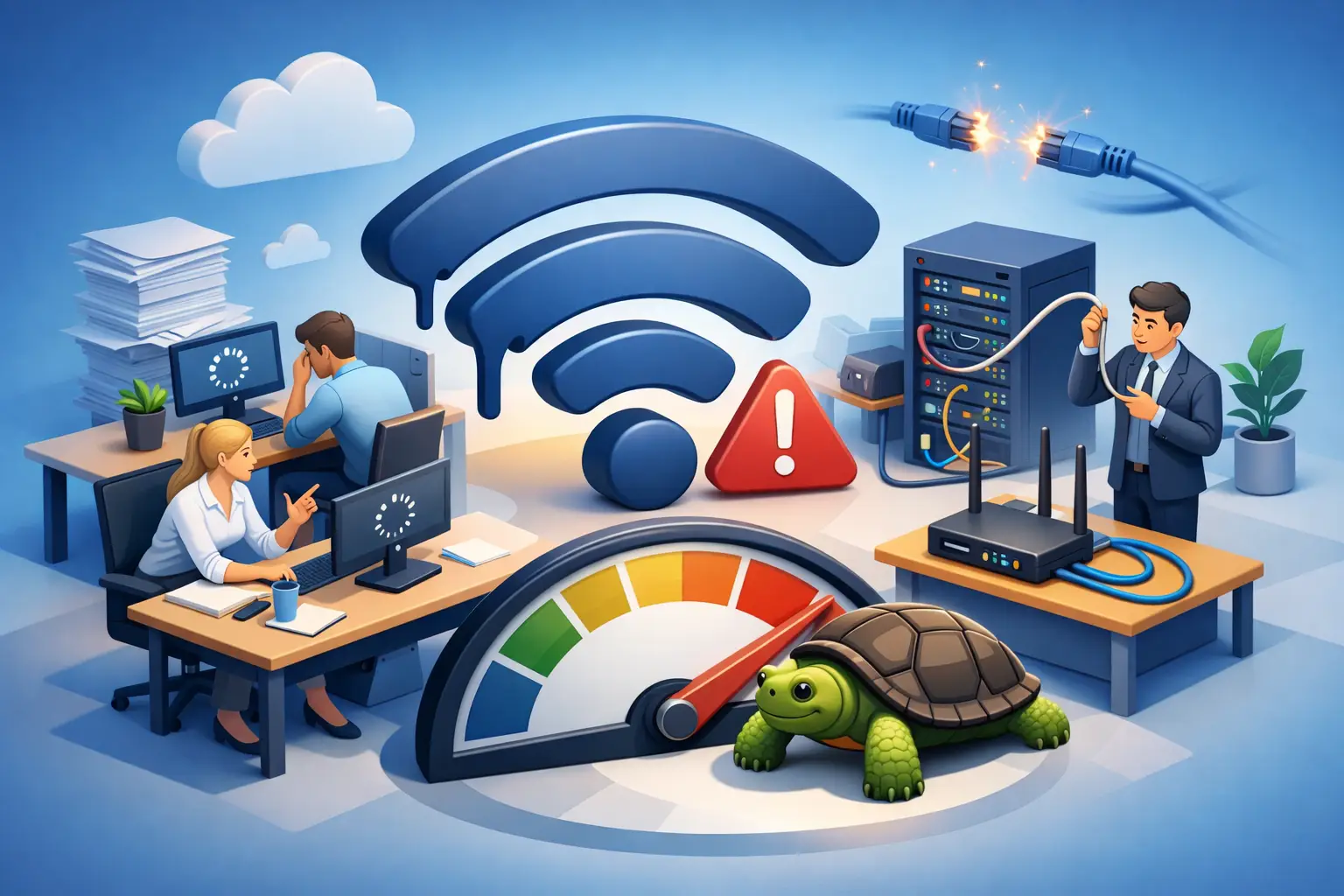 Why Is Office Internet Slow? Find the Real Cause